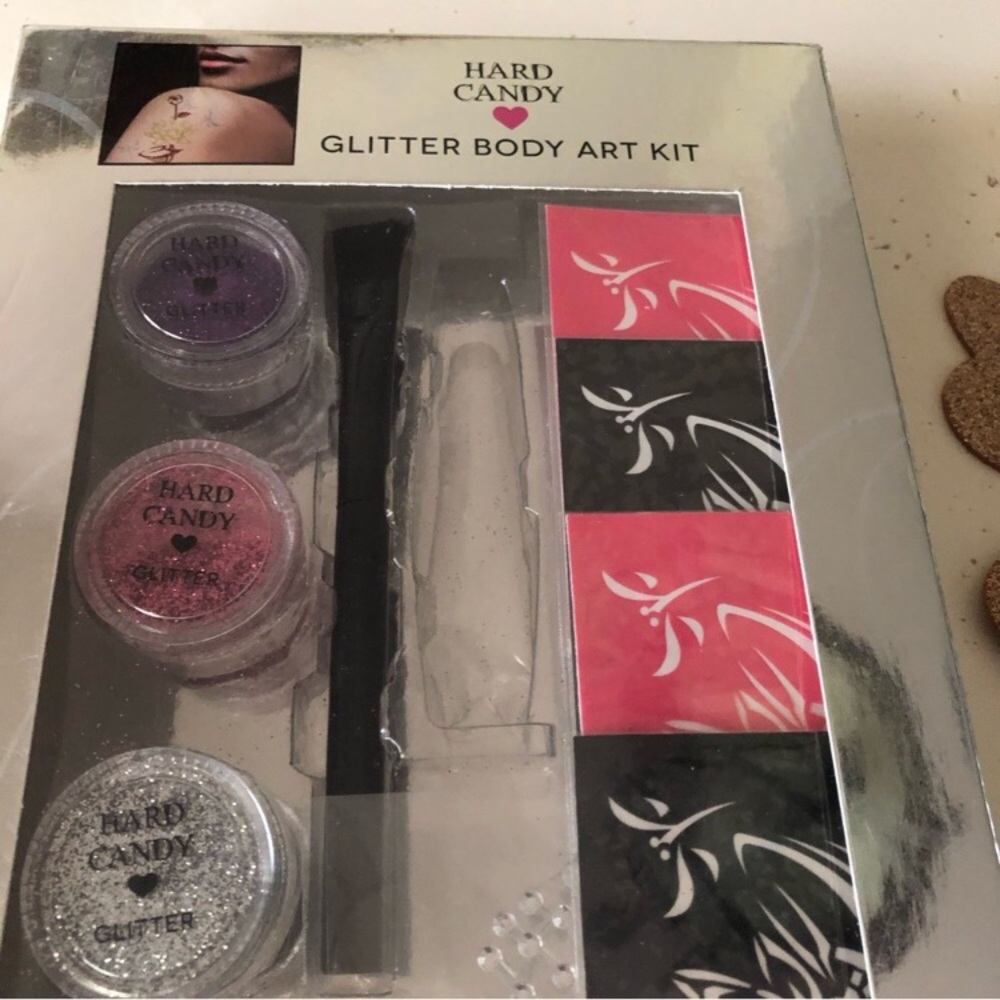 HARD♥️ CANDY Bundle, 3 Piece Glitter Gel Palette+ Glitter body art kit - Picture 8 of 14